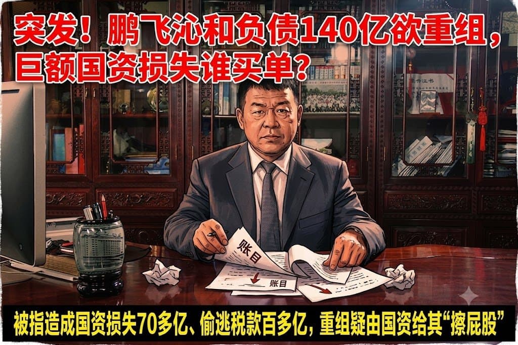 突发！鹏飞沁和负债140亿欲重组，巨额国资损失谁买单？